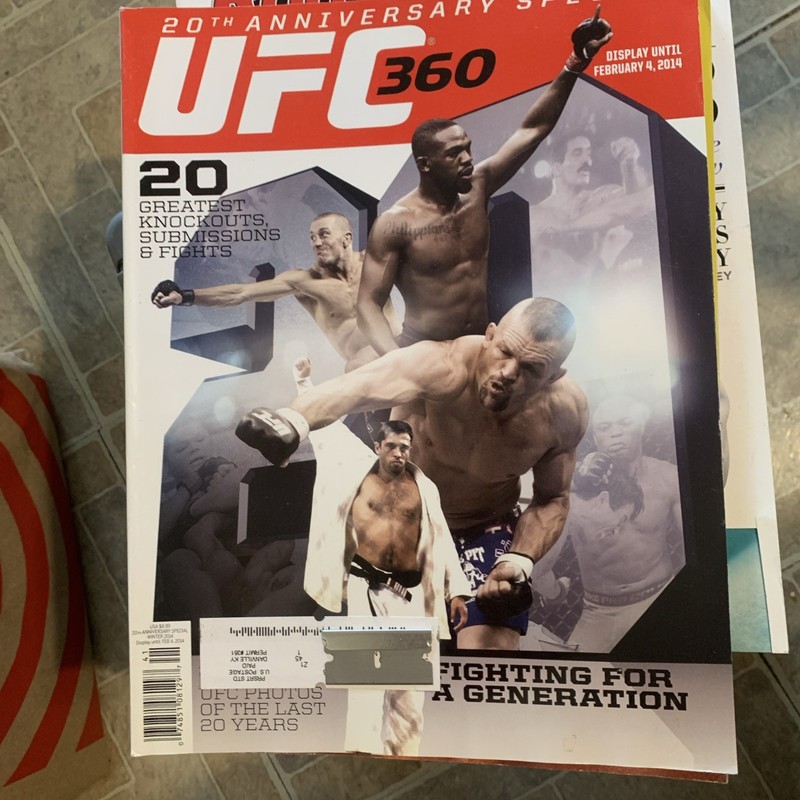 2014 UFC 360 MAGAZINE 20TH ANIVERSARY SPECIAL CHUCK LIDDELL KARATE MARTIAL ARTS