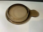 Vintage Pyrex Visionware Grab-it P-150-C amber glass lid only