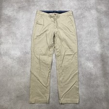 Nautica Chino Mens 32" Stretch Straight Fit Western Trousers, Beige
