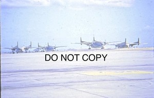 Vietnam War USAF Clark Air Force Base C-119 Gunship Flight Line 1973 Slide (118)