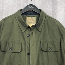 Jachs NY Men's XXL Green Wool Blend Shacket Jacket NWT