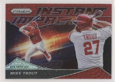 2020 Panini Prizm Instant Impact Red Mojo Prizm 18/149 Mike Trout #II-4 0g4