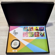 Birmingham 2022 Commonwealth Games 2022 50p Silver Proof Colour Coin Royal Mint