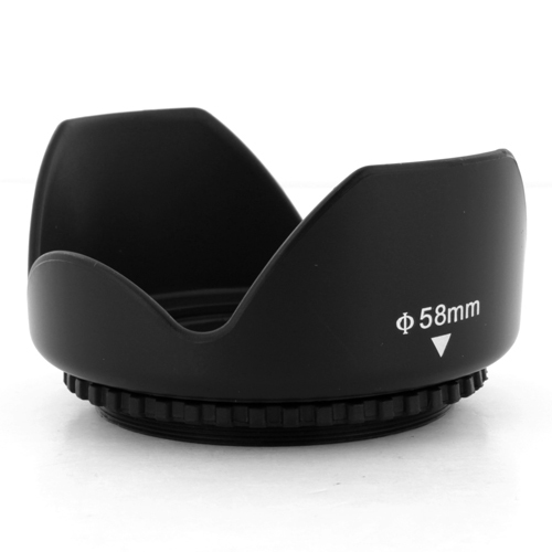 58mm Tulip Flower Lens Hood for Canon EOS Rebel T2i T1i T2i T3i T4i T5i T6i  Kiss