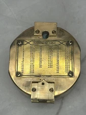 Vintage Solid Brass Compass Natural Sine Nautical