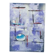 Abstract Raindrop Original Painting Gift Decor Art Handmade Wall Art OOAK