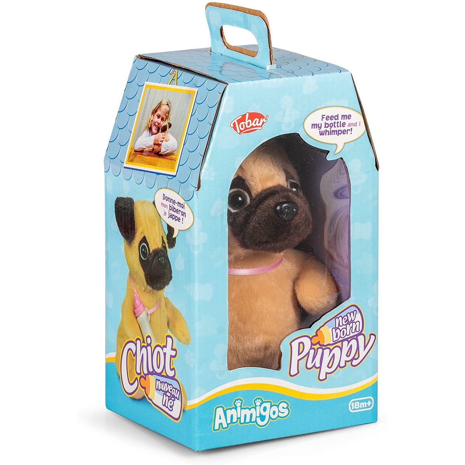 Tobar Animigos Children's New Born Feeding Electronic Pet Dog Kids Soft Toy