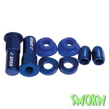 Rim Lock Nuts & Washers, Valve Caps & Seals MX Enduro Front & Rear Apico Blue