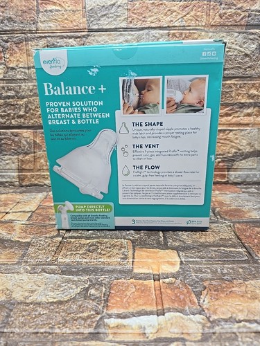 USED Evenflo Balance+ Wide Neck BPA-Free Baby Bottles, 9oz 3-Pk - Picture 2 of 4