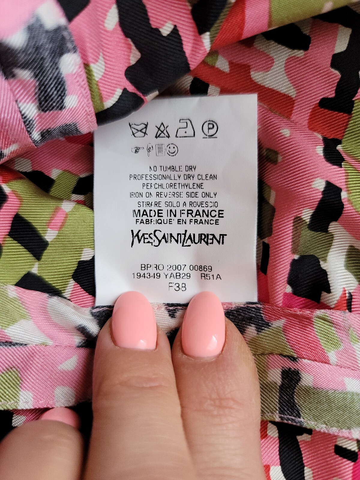 Abito YSL Saint Laurent rosa seta a turni maniche gonfie arricciate F38 US 6 $2595 nuovo con etichette