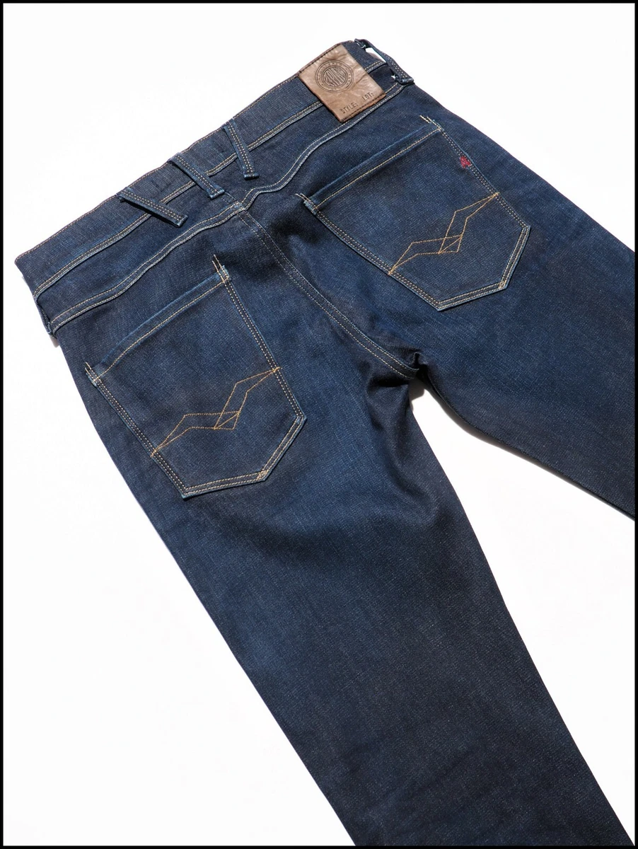 Fit Stretch 30 | Slim Dark Wash Leg Jeans size eBay REPLAY ANBASS Skinny Blue Men\'s