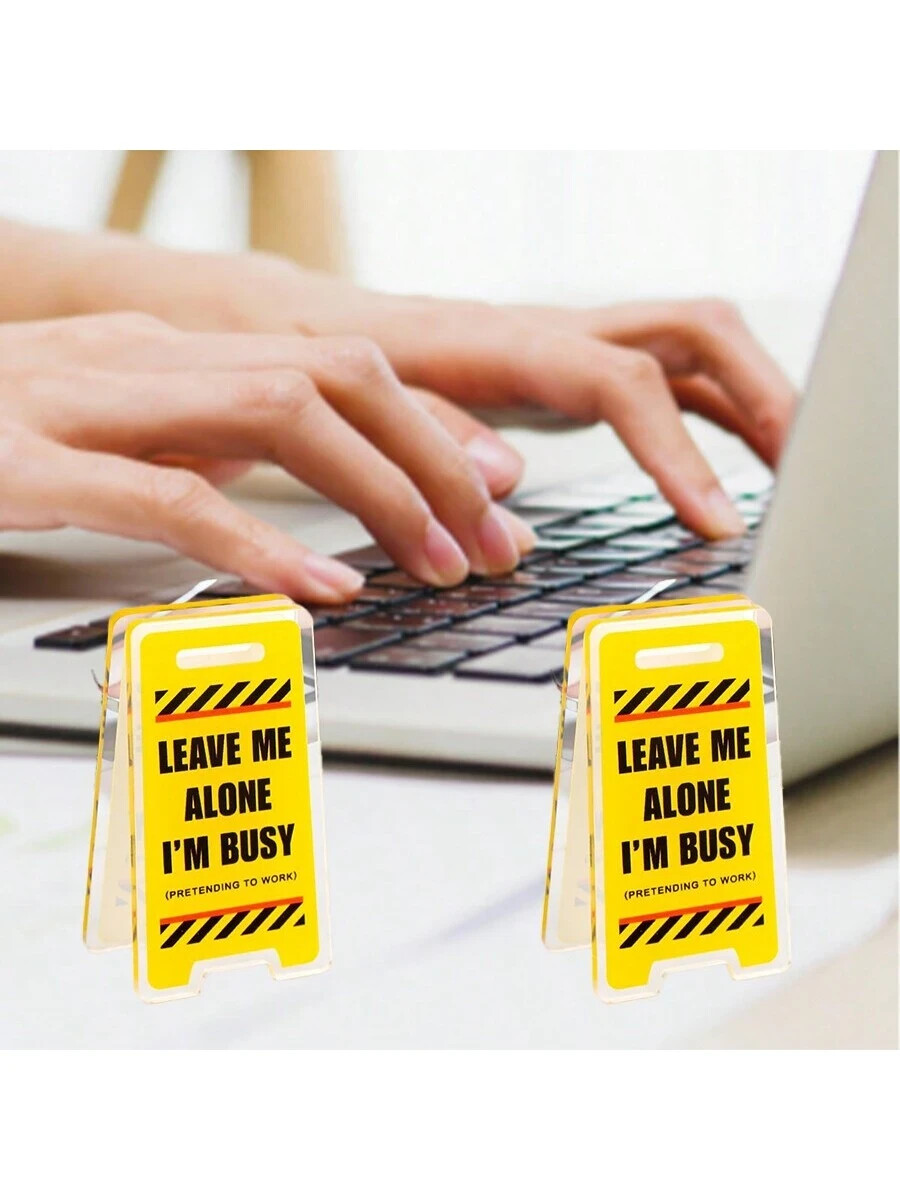Funny Office Desk Sign - "Sorry, I'm Not Really Good At Acting Like I Care" Coworker Gift - View #2