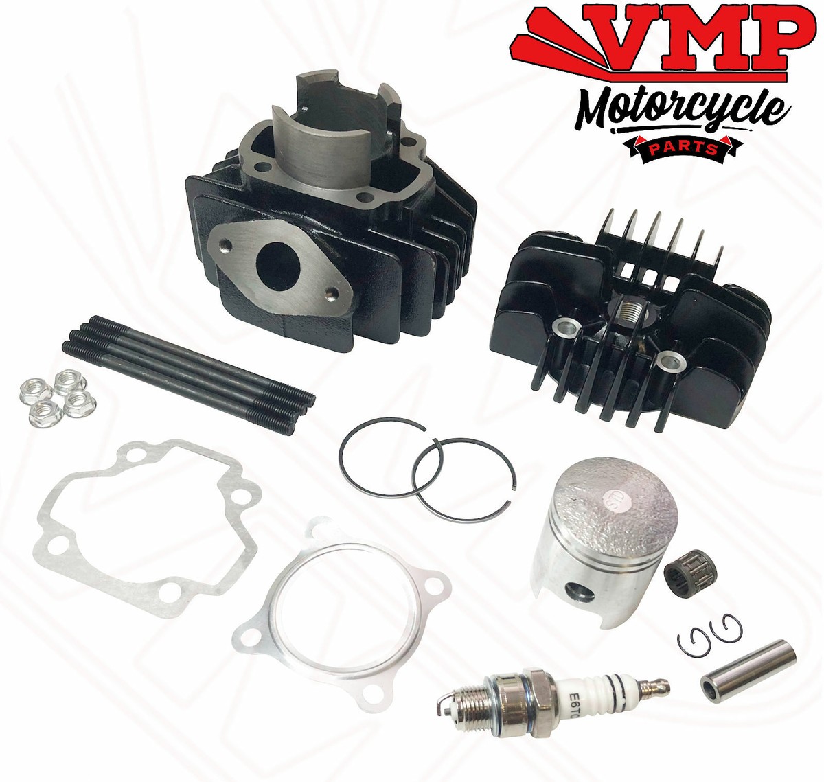 Yamaha PW50 Big Bore 60cc Top End Cylinder Kit With Head, 44 OFF