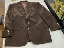 hart schaffner marx blazer Sports Coat 44L Jack Nicklaus Brown Mens