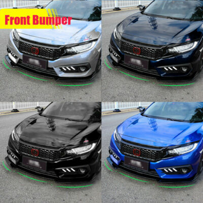 HECASA 3Pcs Front Bumper Lip Compatible with 2018-2023 Toyota Camry SE