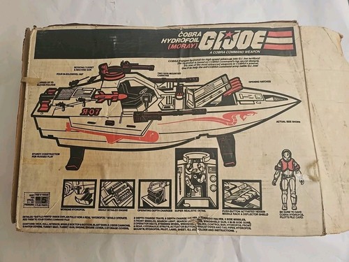 Hasbro GI Joe Cobra MORAY HYDROPLANIL 1985 de colección solo mal estado - Imagen 16 de 17