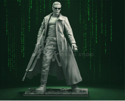 The Matrix Neo 3D Printing Unpainted Figure Model GK Blank Kit New Toy Stock
