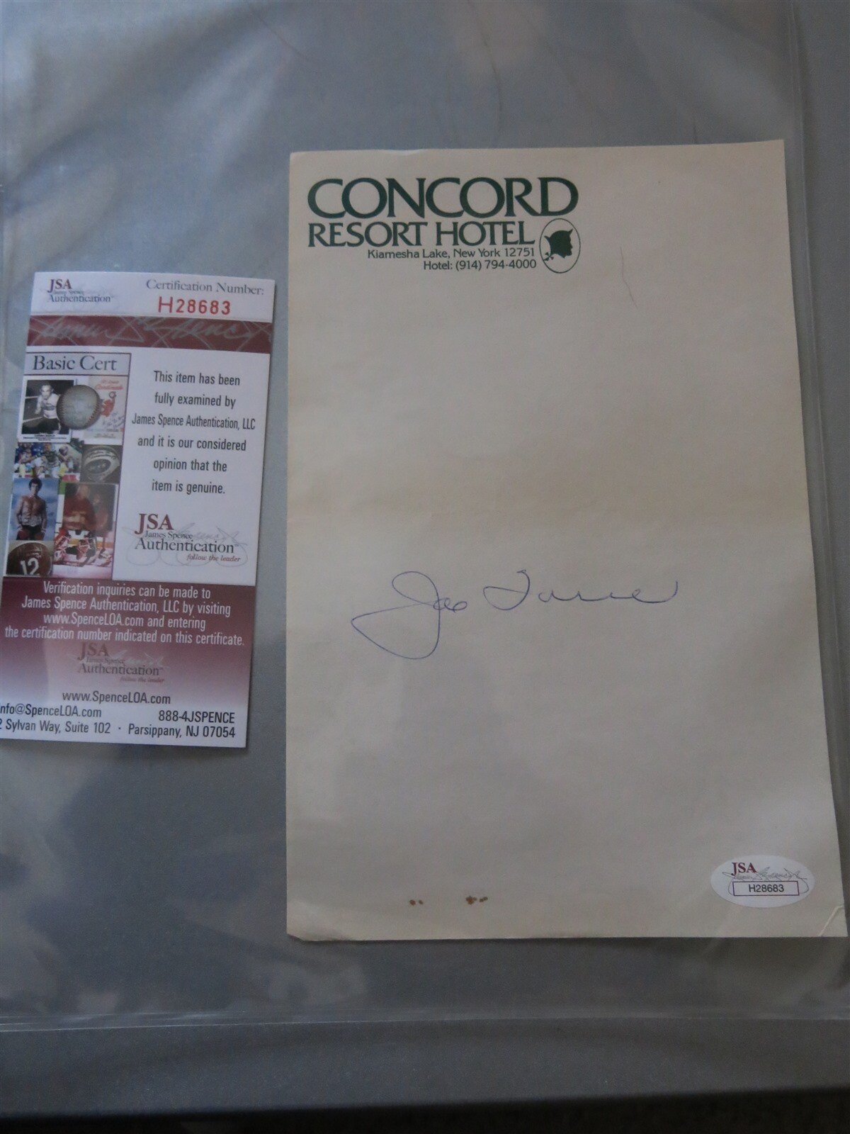 JOE TORRE Autographed Signed AUTOGRAPH JSA CERT 
