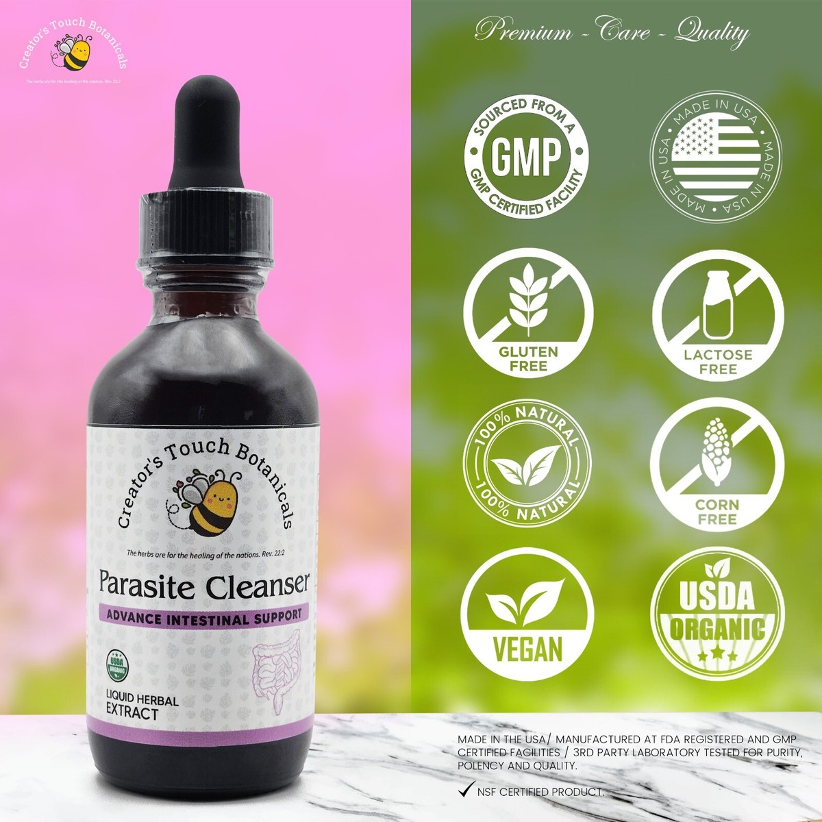 Parasite Cleanse Tincture Wormwood, Black Walnut Hull, Clove, 2 fl