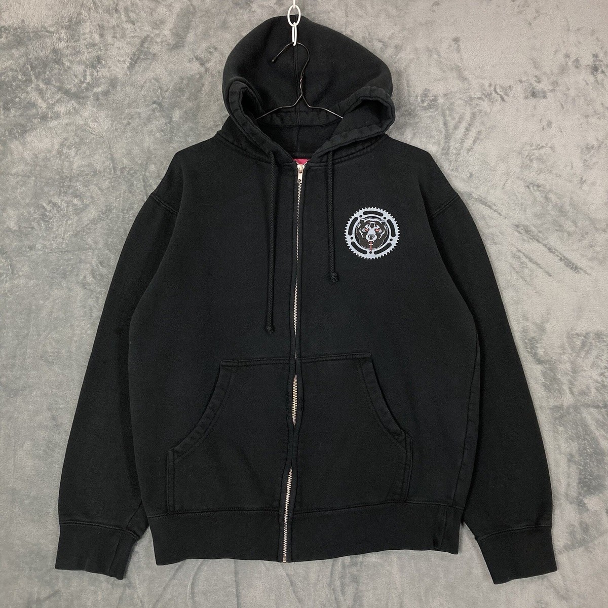 マダラニンゲン　PUN HOODIE（BLACK） Nintendo 64 Black Hoodie Pullover Mens Medium Japanese