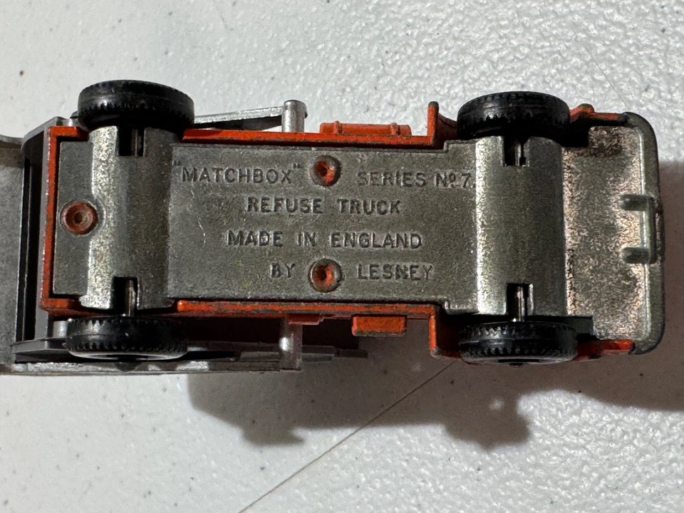 Camión de basura Ford Matchbox Lesney #7 de colección basura 1966 Inglaterra Foto 3 de 3