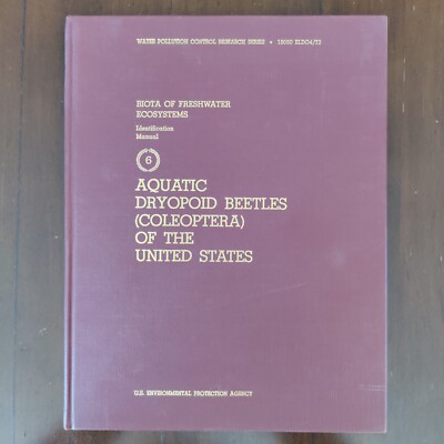 Freshwater Ecosystems Manual Aquatic Dryopoid Beetles 1972 Entomology Ecology