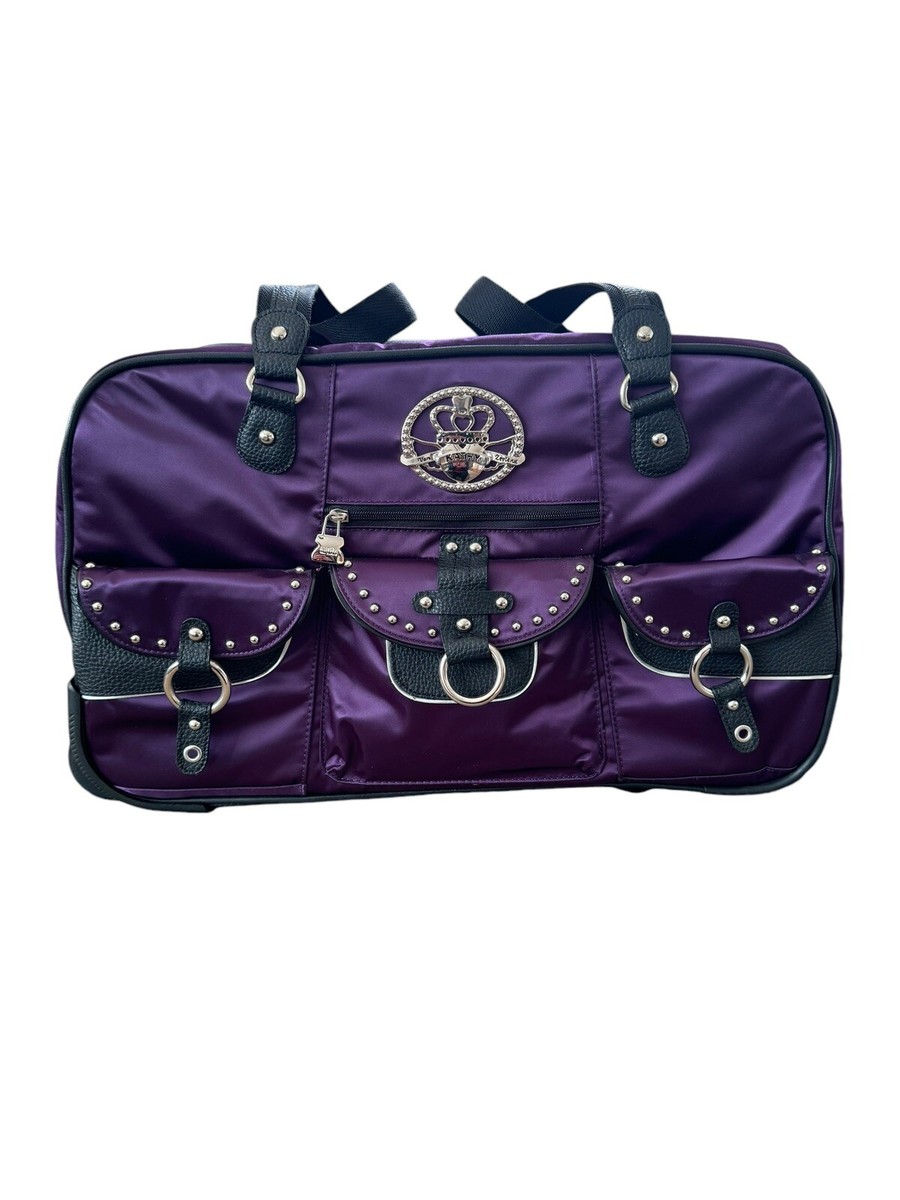 Kathy Van Zeeland Roller Travel Duffel in Royal Purple Pre-Owned