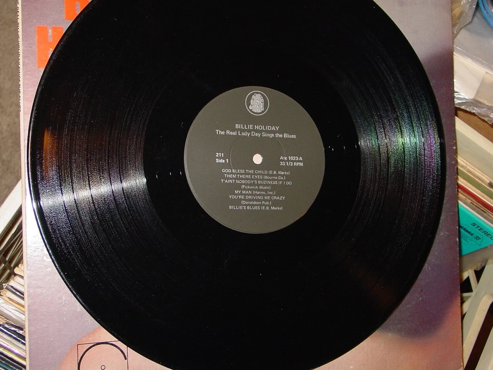 BILLIE HOLIDAY LADY DAY SINGS THE BLUES VINTAGE ALBUM VINYL RECORD STEREO -NICE! Foto 3 de 4