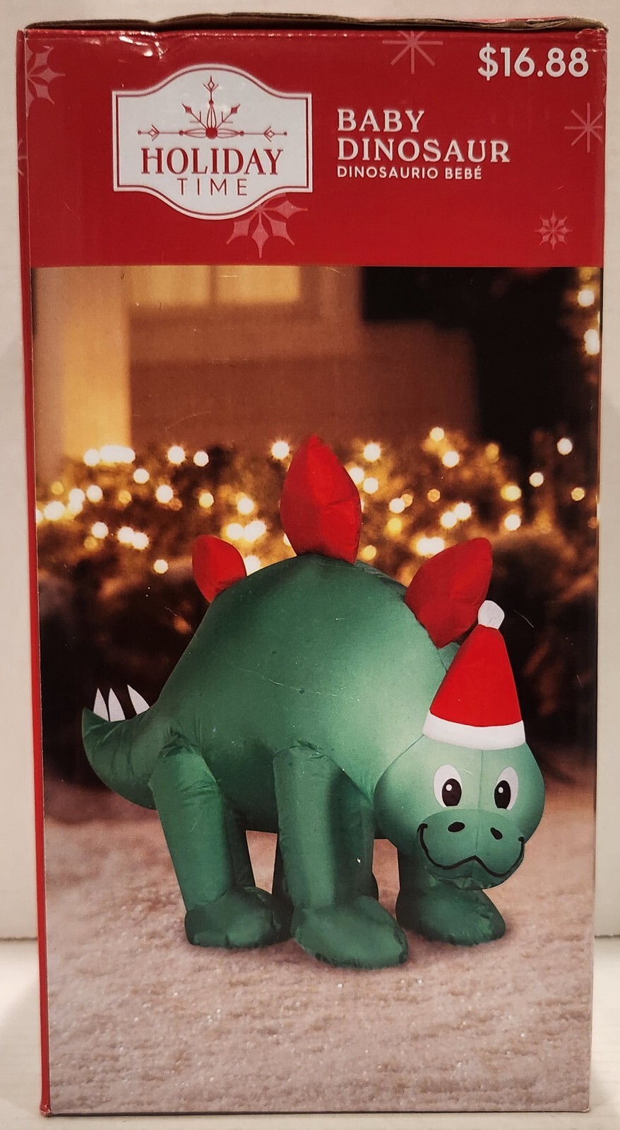 Gemmy Holiday Time Baby Dinosaur Inflatable 3.5 Ft Yard Decoration