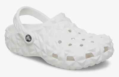 Classic Geometric Unisex Croc Clogs Slip On Shoes Beige Waterproof Size M10 W12 NEW CROCS CLASSIC GEOMETRIC CLOG 209563-2DS Shiitake UNISEX  main image 2