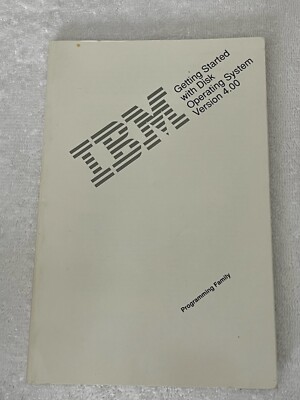 IBM 1988 First edition Getting Started with Disk Operating System Version 4.0
