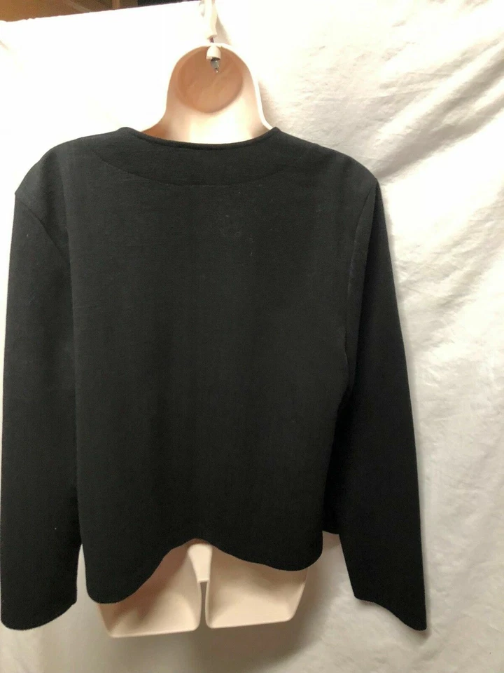 Y2k Vintage Weekenders Womens Sz L 509 Black with Patch Work Jacket Blazer - Image 4 of 4