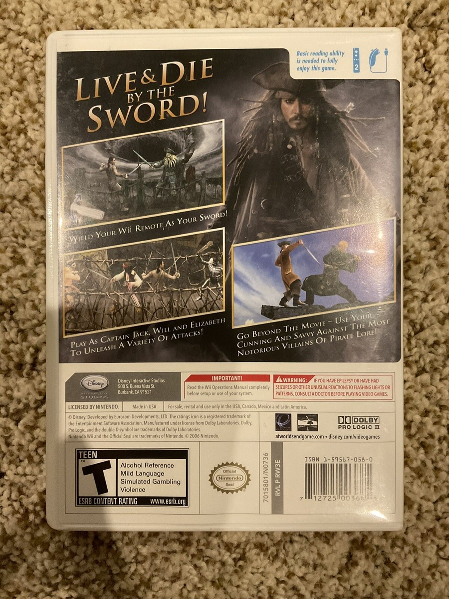 Pirates of the Caribbean At World's End Nintendo Wii - Complete