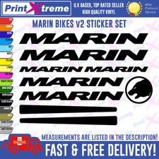 MARIN BIKES Vinyl Decals, Stickers, Mountain Bike Cycling Bmx, HIGH QUALITY V1