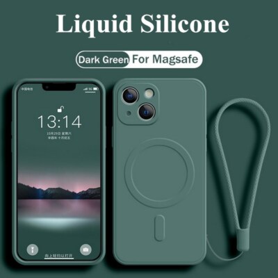 MagSafe Schutz Hülle für iPhone 17 16 15 14 13 12 11 Pro Max Silikon Magnet Case