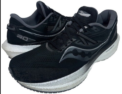 Saucony Triumph 20 Mens 12 Gray Blue Black Road Running Shoes Lot Of 3 - Picture 2 of 24