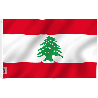 Anley Fly Breeze 3x5 Feet Lebanon Flag - The Lebanese Republic Flags Polyester