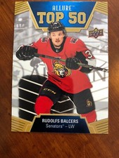 19-20 UD Allure Hockey Rookie Top 50 T50-33 Rudolfs Balcers