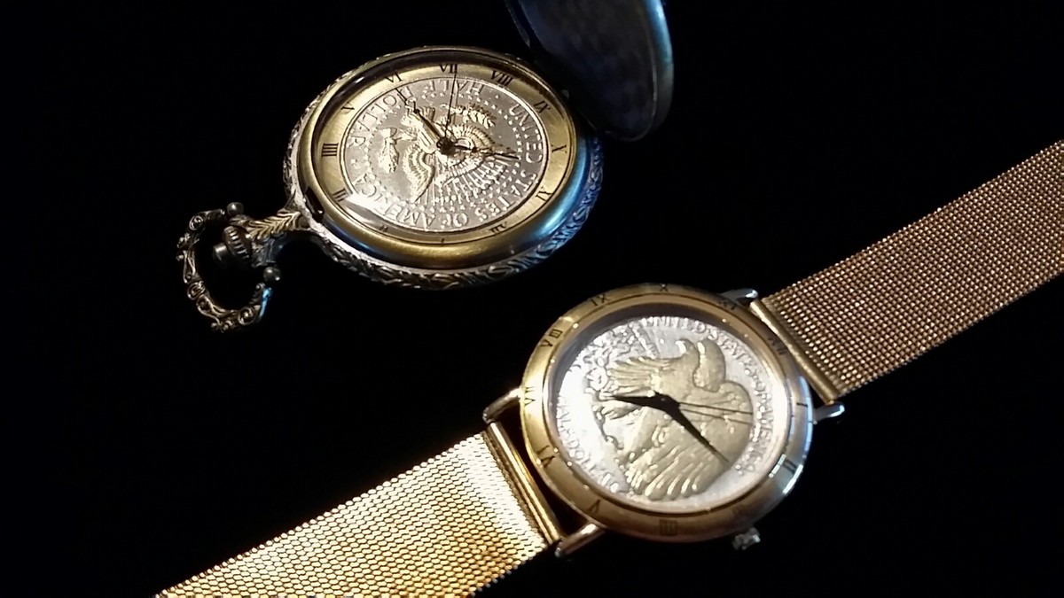 ジャンク WALTHAM 手巻き腕時計 HALF DOLLAR A3051