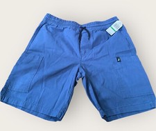 Nautica Shorts Boys Large Blue Outdoor Stretch Tie Front 100 Cotton Hiking New