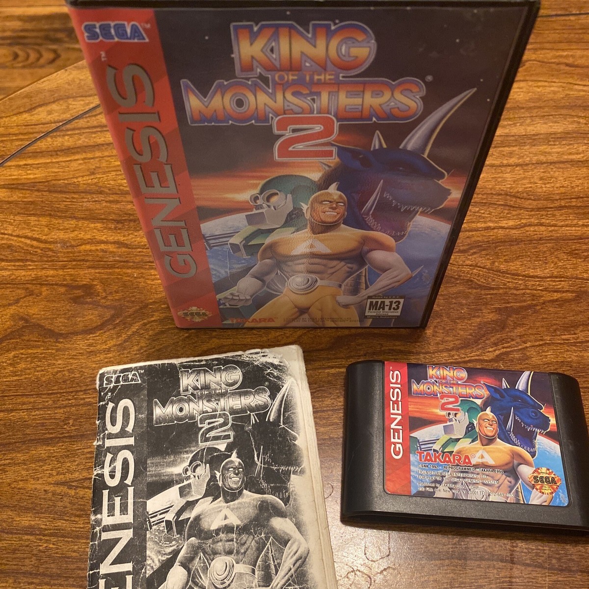 King of the Monsters 2 (Sega Genesis, 1994) Complete W Manual