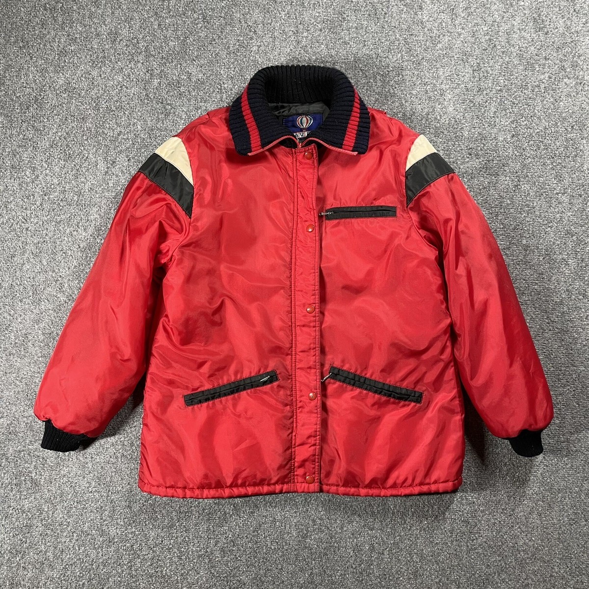 VINTAGE 60s 70s Raven Industries Ski Puffer Jacket Size Large Men