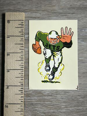 Mascot Logo Vintage Running Football Player New York Jets