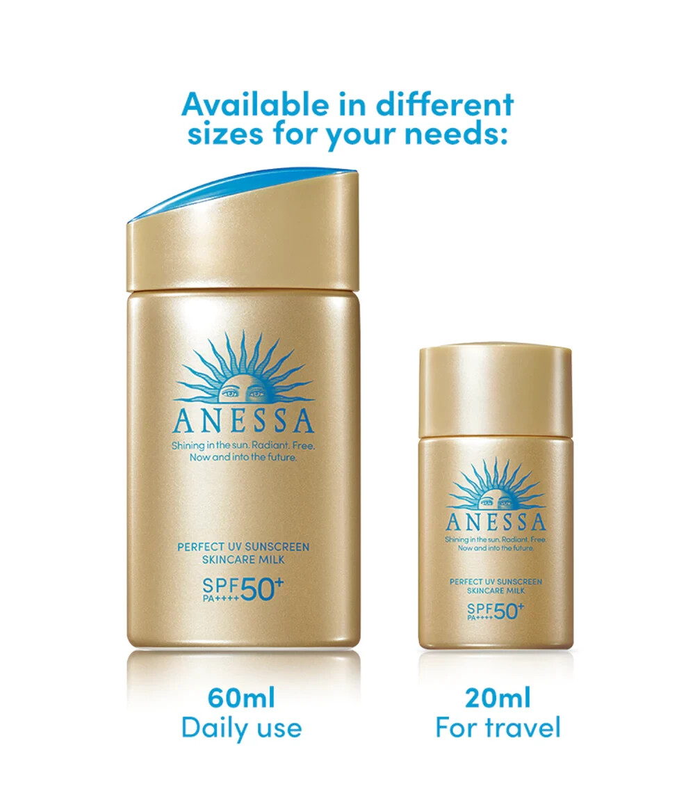 Anessa Perfect UV Sunscreen Skincare Milk SPF50, 20 ml x 3 | eBay