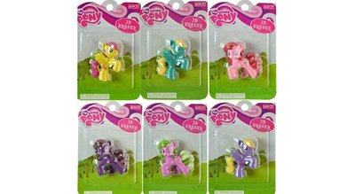 Hasbro My Little Pony 3D Eraser in blister pack (1 Random Piece)-New in Package