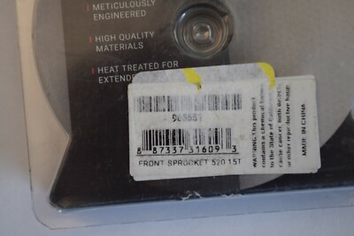 Bike Master Front Sprockets 15 Tooth - 520 - P/N: 965551 | eBay