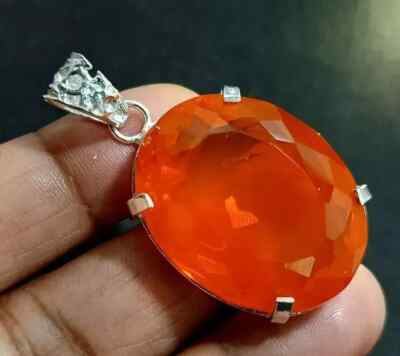 Certified 115.8Ct+ Natural Opal OVAL Cut 925 Solid Silver Pendant Loose Gemstone