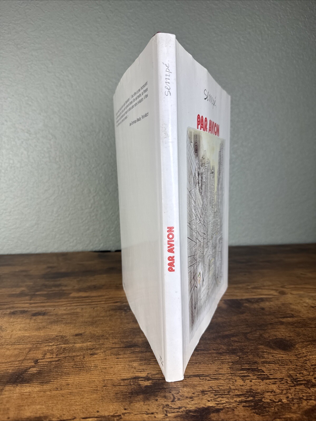 Par Avion J J SEMPE éd France Loisirs 1990 Hardcover With Dust Jacket VG