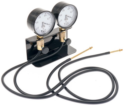 Synchrontester mit 2 Vergaseruhren Synchrontestgerät Synchronuhren Motortester 2