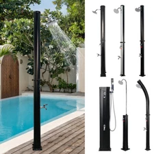 4.8/5.3/9.3 Gallon Outdoor Solar Heating Shower Adjustable for Head Beach Pool 
